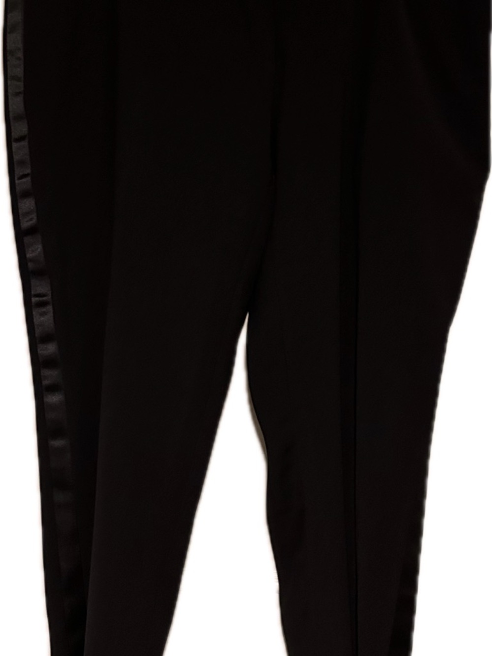 Little Black Tux BLACK SLIM FIT TUXEDO PANTS W/ SATIN BACK POCKET